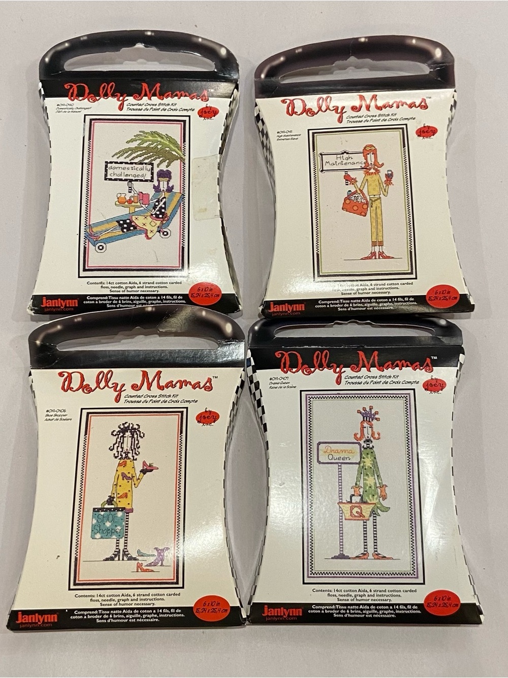 Janlynn Dolly Mamas Cross Stitch Kits - bundle of 4.